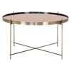 House Nordic Tavolino da Salotto Scarlett 70x40 cm Ottone