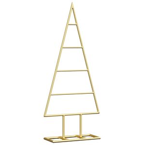 vidaXL Albero di Natale in metallo Oro 60 cm