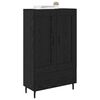 vidaXL Credenza Rovere Nero 69,5 x 31 x 115 cm Legno multistrato