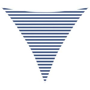 vidaXL Vela da ombra solare Blu e Bianco 3,6 x 3,6 x 3,6 m