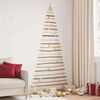 vidaXL Albero di Natale Naturale 210 cm legno massiccio di frassino