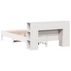 vidaXL Letto Libreria senza Materasso Bianco 150x200 cm Legno di Pino