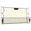 vidaXL Rete Rimbalzante da Calcio Nera Gialla 183x85x120cm Poliestere