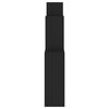 vidaXL Mensola da Parete a Cubo Nera 80x15x78,5 cm Legno Multistrato