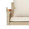 vidaXL Panchina a Dondolo con Cuscini Beige 109x62x40 cm in Polyrattan