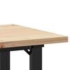 vidaXL Tavolo da Pranzo Telaio a O 50x50x75,5 cm Legno Pino e Acciaio