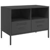 vidaXL Mobile TV Nero 68x39x50,5 cm in Acciaio