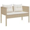 vidaXL Set Divano da Giardino 6 pcs Beige e Crema polyrattan