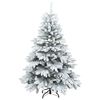 vidaXL Albero di Natale artificiale con 150 LED Bianco 150 cm PE e PVC