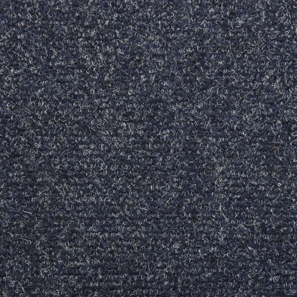 vidaXL Tappetini per Scale Tessuto Agugliato 5 pz 65x25 cm Grigi 