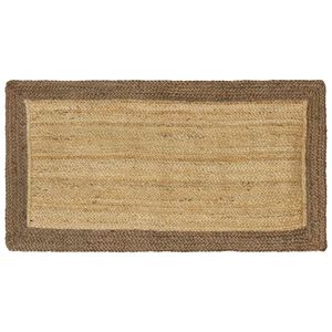 vidaXL Tappeti per area Grigio 60 x 110 cm Juta