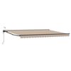 vidaXL Tettuccio Elettrico Retrattile Beige e Antracite 4 &times; 3 m