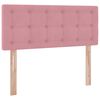 vidaXL Letto con Contenitore con materasso Rosa 120 x 200 cm Velluto