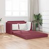 vidaXL Divano letto 110cm Rosso Vino Tessuto