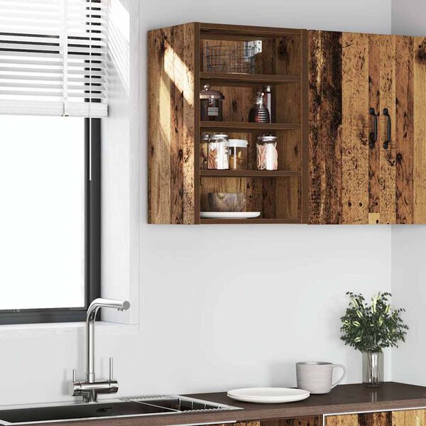 vidaXL Mobile Pensile &ldquo;Riga&rdquo; Legno Antico 40x29,5x60 cm