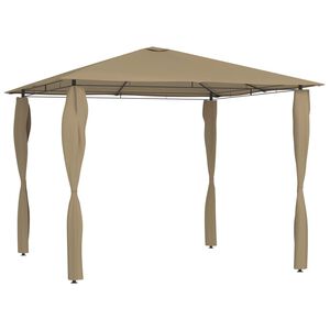 vidaXL Gazebo con Montanti Rivestiti 3x3x2,6 m Talpa 160 g/m&sup2;