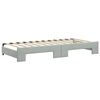 vidaXL Divano Letto con Letto Estraibile Grigio Chiaro 90x200 Velluto