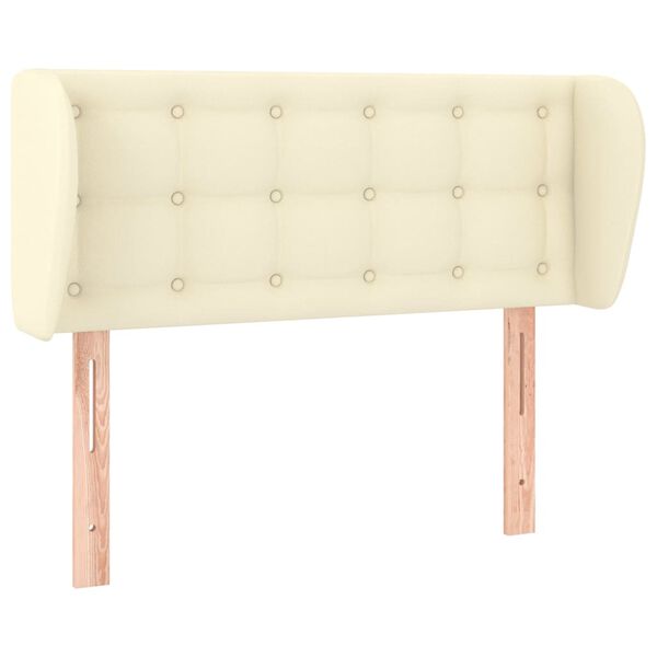 vidaXL Testiera ad Orecchio Crema 93x23x78/88 cm in Similpelle