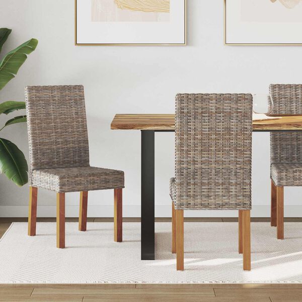 vidaXL Sedia da pranzo 2 pcs Grigio Kubu 45 x 54 x 93 cm