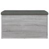 vidaXL Panca Portaoggetti Grigio Sonoma 82x42x45 cm Legno Multistrato