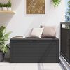 vidaXL Baule da Giardino Antracite 116x44x55 cm