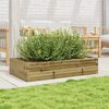 vidaXL Fioriera da Giardino 110x60x23 cm in Legno di Pino Impregnato