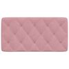 vidaXL Cuscino Testiera Rosa 100 cm in Velluto
