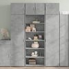 vidaXL Credenza Grigio Cemento 70x41x185 cm in Legno Multistrato