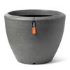 Capi Vaso per Piante Arc Granite Conico Basso 60x48 cm Antracite