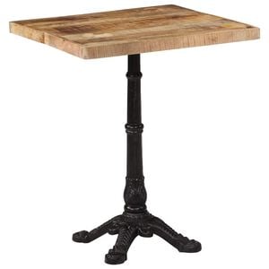 vidaXL Tavolino da Bistrot 60x60x77 cm in Legno di Mango Grezzo