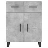 vidaXL Credenza Grigio Cemento 69,5x34x180 cm in Legno Multistrato