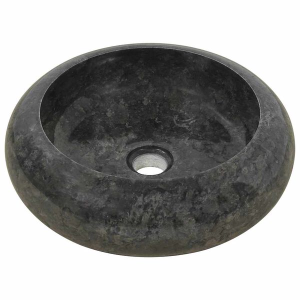 vidaXL Lavandino 40x12 cm in Marmo Nero