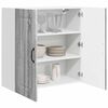 vidaXL Mobile da cucina Kalmar Grigio Sonoma 80 x 31 x 80 cm