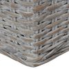 vidaXL Set di Divani 2 pz con Cuscini Grigio in Rattan Naturale
