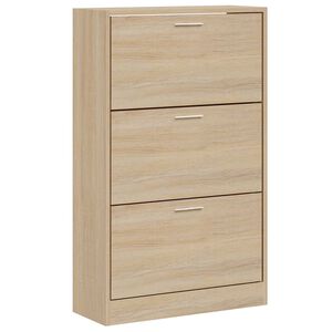 vidaXL Scarpiera Rovere Sonoma 63x24x103 cm in Legno Multistrato
