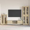 vidaXL Set mobile TV con cassetto Rovere Sonoma Legno multistrato