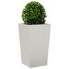 vidaXL Fioriera da Giardino 45x45x75 cm in Acciaio Inox