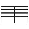 vidaXL Testiera per Letto Nera 126x4x100 cm in Legno Massello di Pino