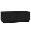vidaXL Tavolino da Salotto Nero 110x50x40 cm Legno Massello di Pino