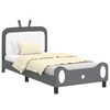 vidaXL Struttura letto bambini con testata Grigio Chiaro 80 x 200 cm