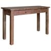vidaXL Tavolo Consolle in Legno Massello di Mogano 123x42x75 cm