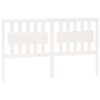 vidaXL Testiera per Letto Bianca 165,5x4x100 cm Legno Massello di Pino