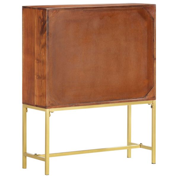 vidaXL Credenza Alta 80x30x100 cm in Legno Massello di Acacia