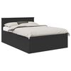 vidaXL Struttura del letto Nero 140 x 190 cm Legno ingegnerizzato