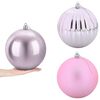 vidaXL Set di palline di Natale XXL 3 pz Rosa &Oslash; 25 cm Plastica