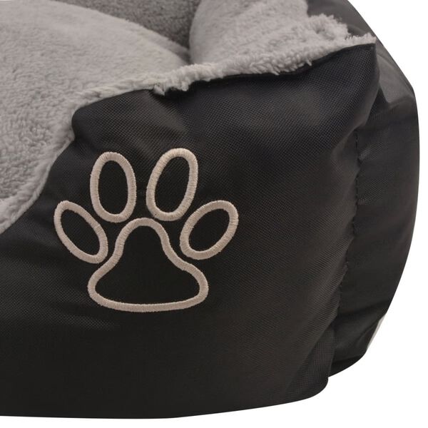 vidaXL Cuccia per Cani con Cuscino Imbottito Taglia M Nero