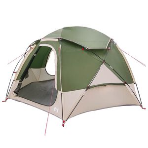 vidaXL Tenda a cupola con tetto rimovibile Verde 4 persone