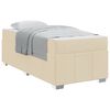 vidaXL Struttura del letto con materasso Crema 80 x 200 cm Tessuto