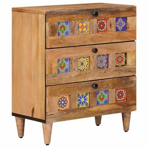 vidaXL Armadio da Notte con cassetto Naturale 50 x 33 x 62 cm