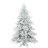 vidaXL Albero di Natale Artificiale con Rami Pieghevoli Bianco 240 cm